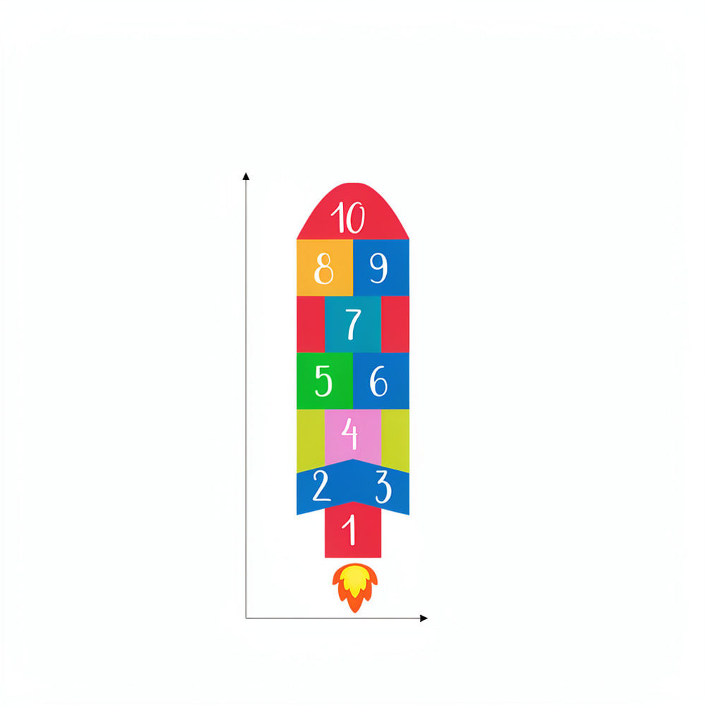 Kids Education Activities - สติกเกอร์ติดผนังรูปจรวดสร้างสรรค์ สำหรับห้องนอนเด็ก ห้องกิจกรรม ตกแต่งพื้น ลายผึ้งสุดน่ารัก กันลื่น