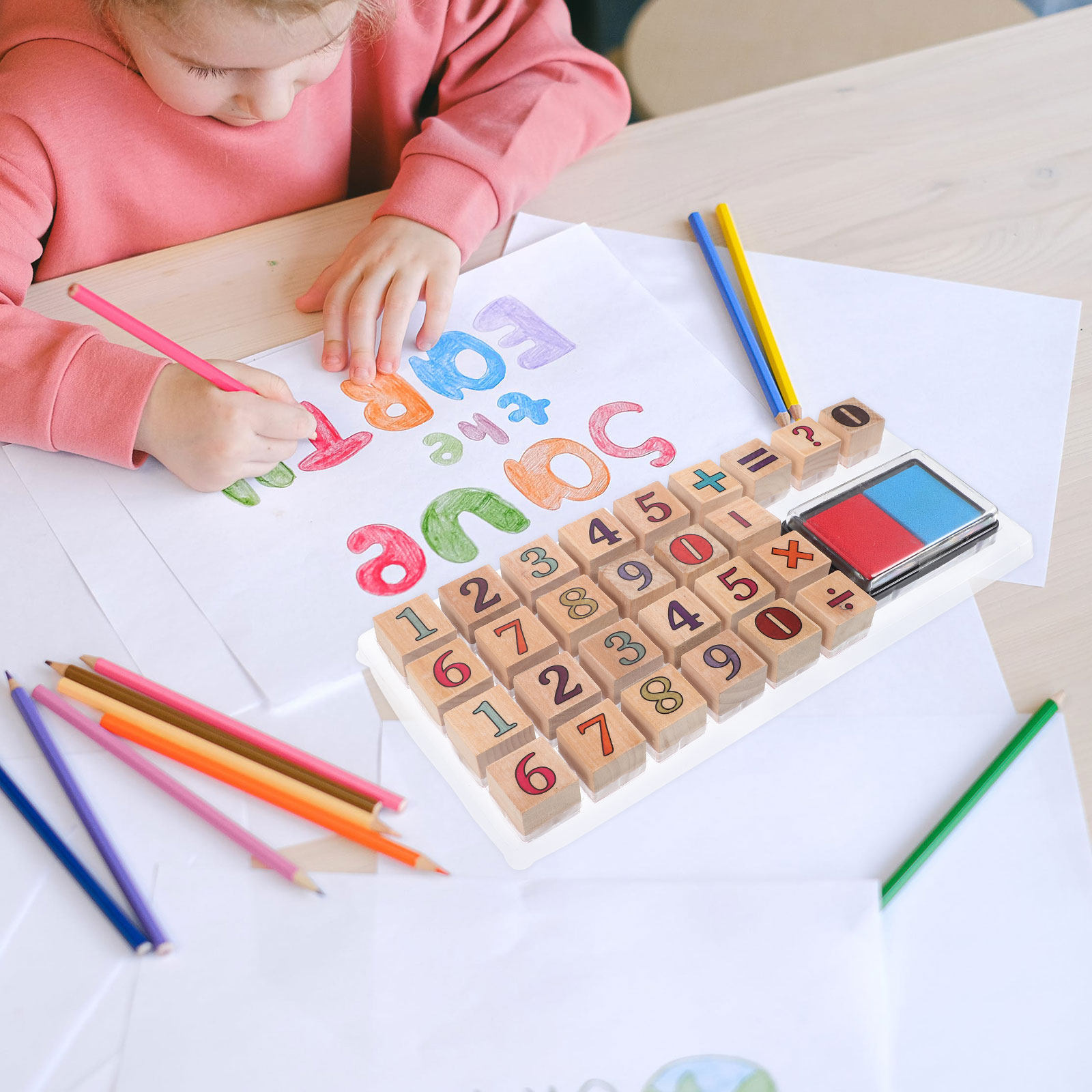 ชุดตราปั๊มตัวเลขไม้ 1 ชุด ของเ - Kids Education Number บทวิจารณ์และราคา