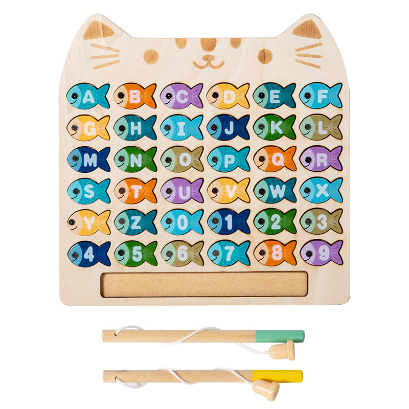 เกมตกปลาแม่เหล็กไม้สำหรับเด็ก  - Abc Kids Early Education บทวิจารณ์และราคา