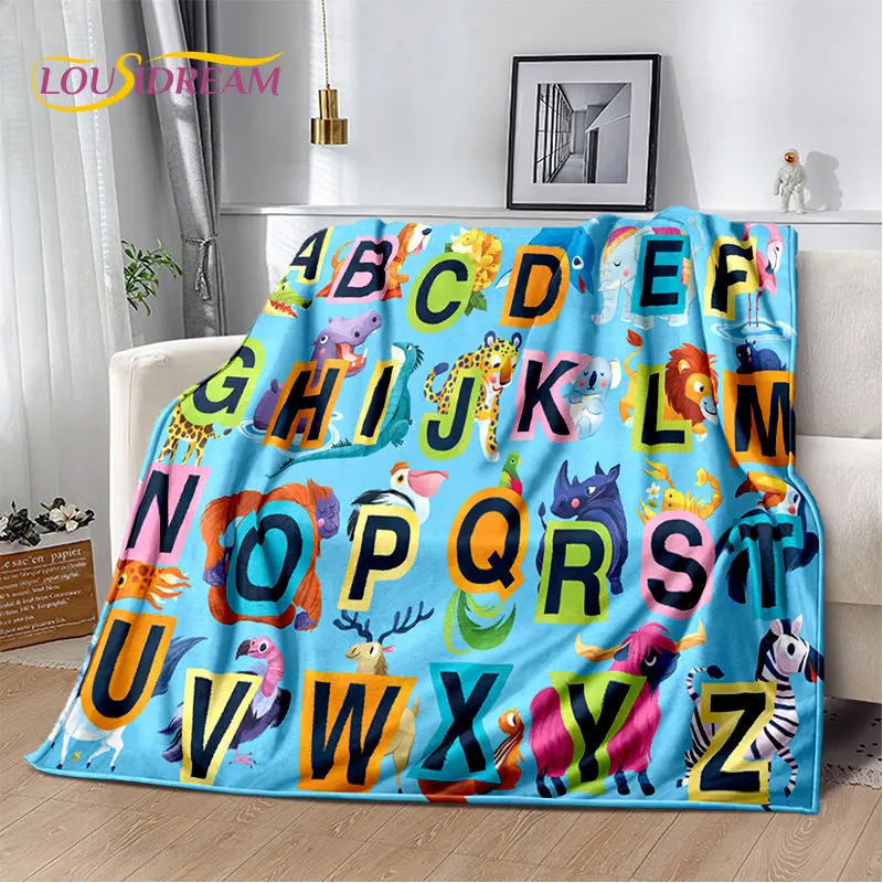 ผ้าห่มนุ่มลายการ์ตูนตัวอักษร A - Abc Kids Early Education บทวิจารณ์และราคา