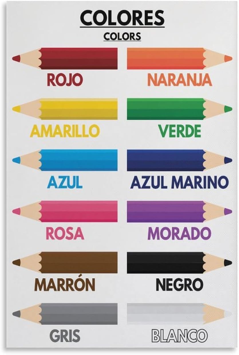 1p, ชื่อสีสำหรับเด็ก, ภาษาสเปน - Kids Education Name บทวิจารณ์และราคา