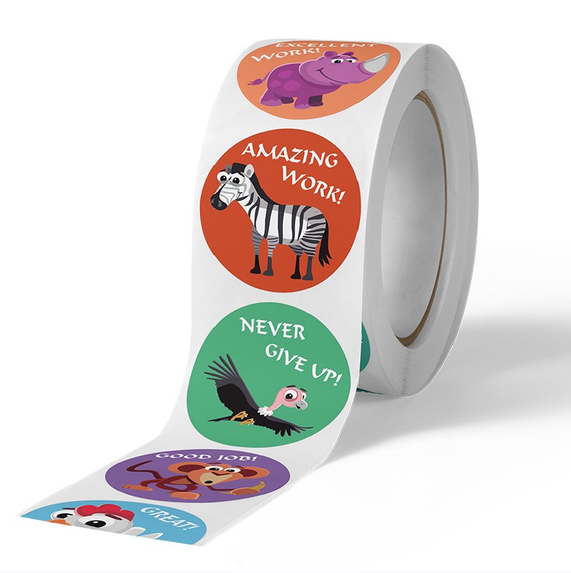 สติกเกอร์การเรียนรู้รูปสัตว์น่ - Kids Education Motivation บทวิจารณ์และราคา