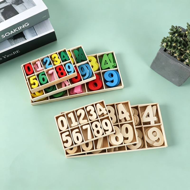 ชุดตัวเลขไม้ 0-9 สำหรับงานฝีมื - Kids Education Name บทวิจารณ์และราคา