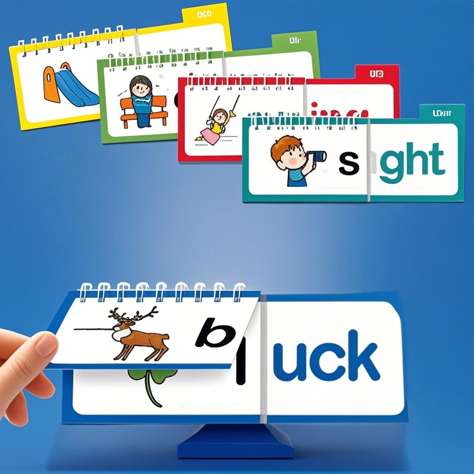 แฟลชการ์ดโฟนิคส์แบบเคลือบสำหรั - Kids Education Rhymes บทวิจารณ์และราคา