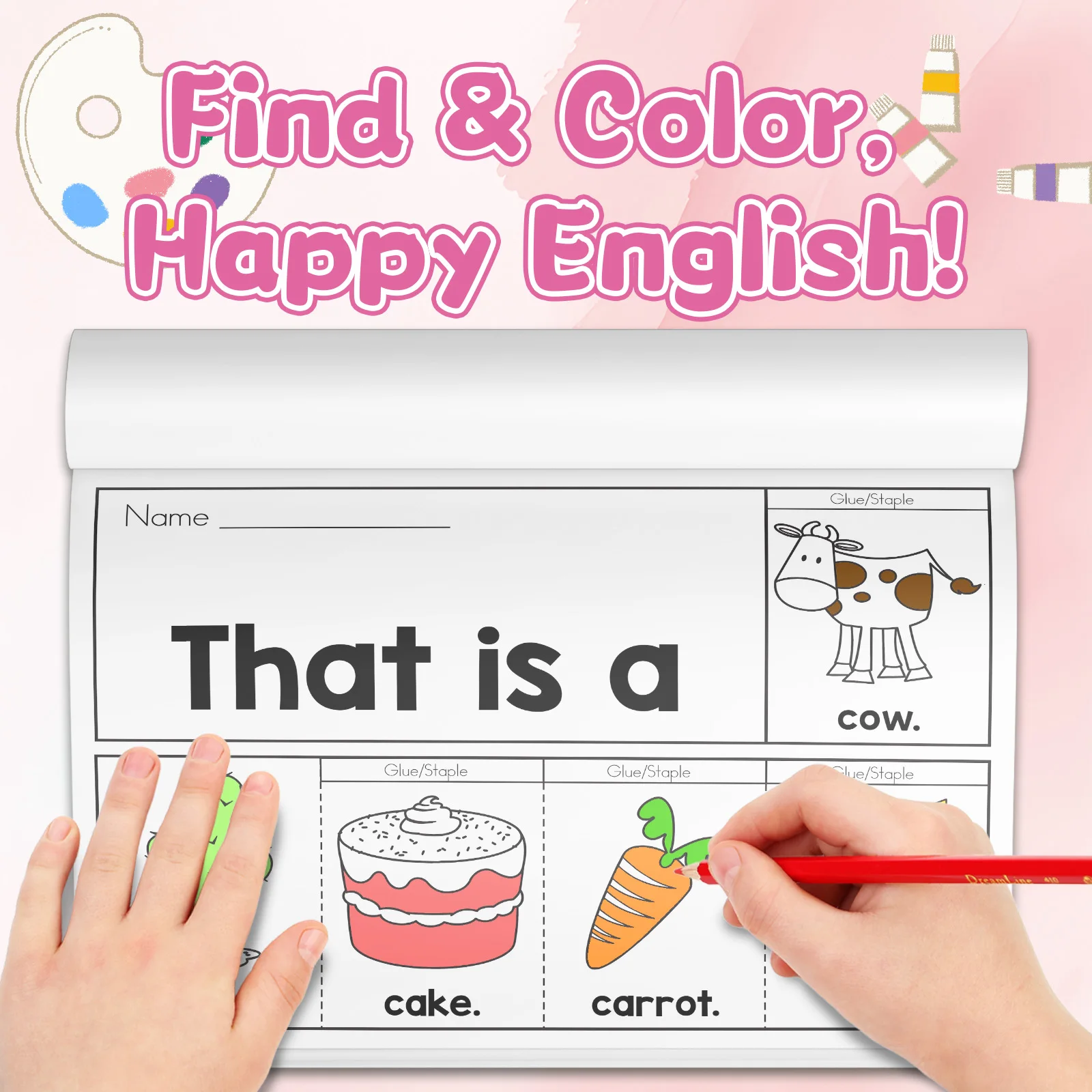 สมุดระบายสีคำศัพท์ภาษาอังกฤษสำ - Kids Education Activities บทวิจารณ์และราคา