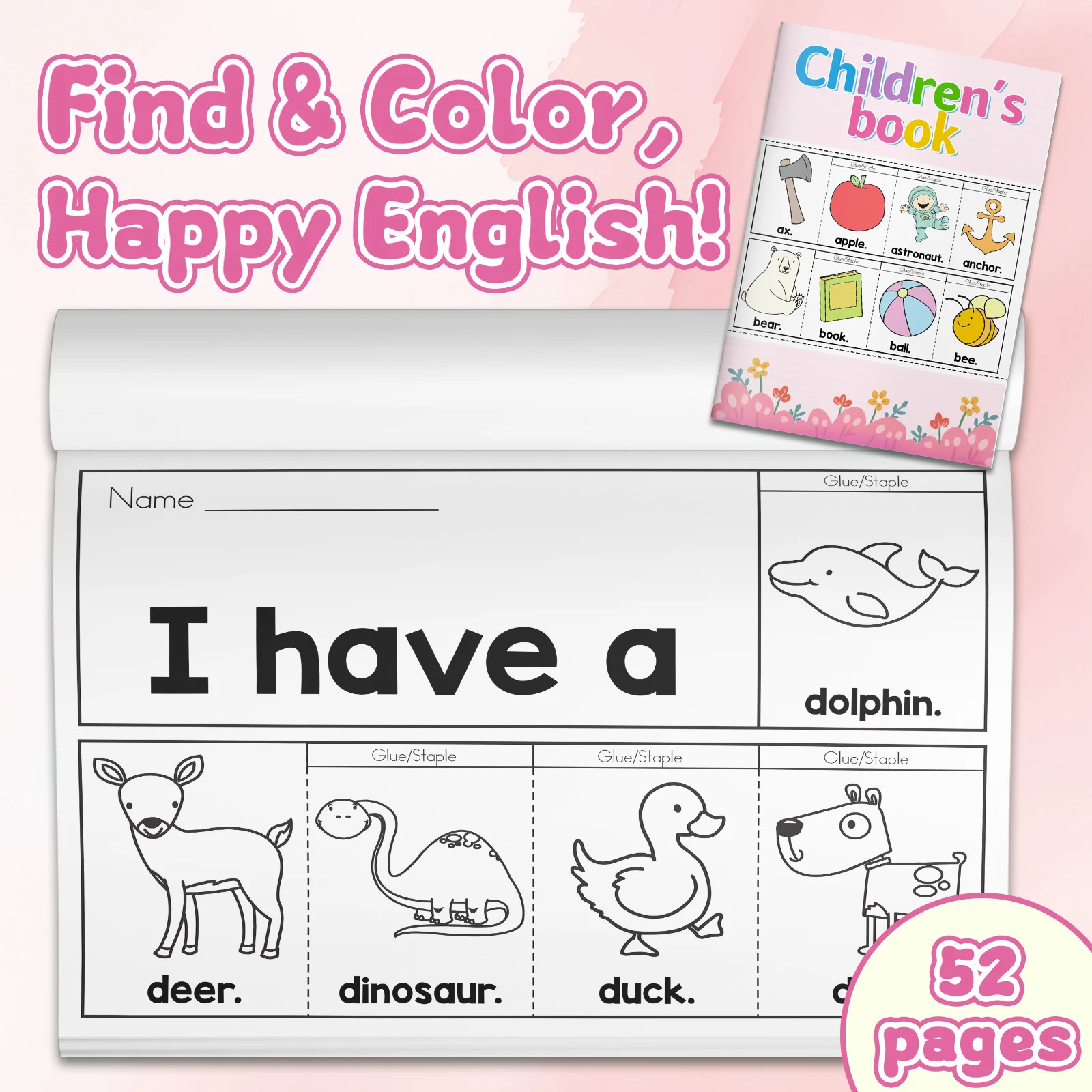 สมุดระบายสีคำศัพท์ภาษาอังกฤษสำ - Kids Education Activities บทวิจารณ์และราคา