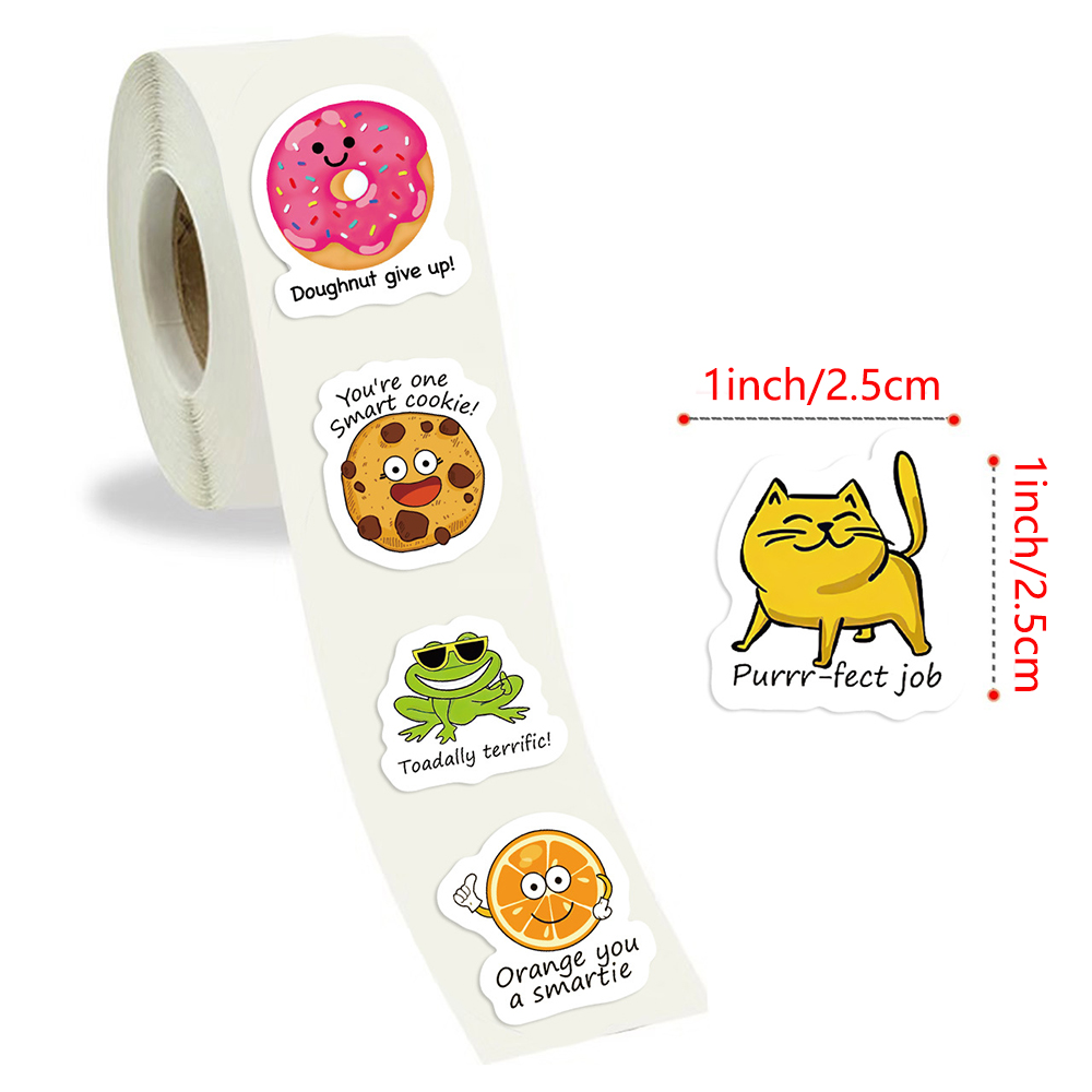 100-500 PCS น่ารักรูปลอกนักเรี - Kids Education Motivation บทวิจารณ์และราคา