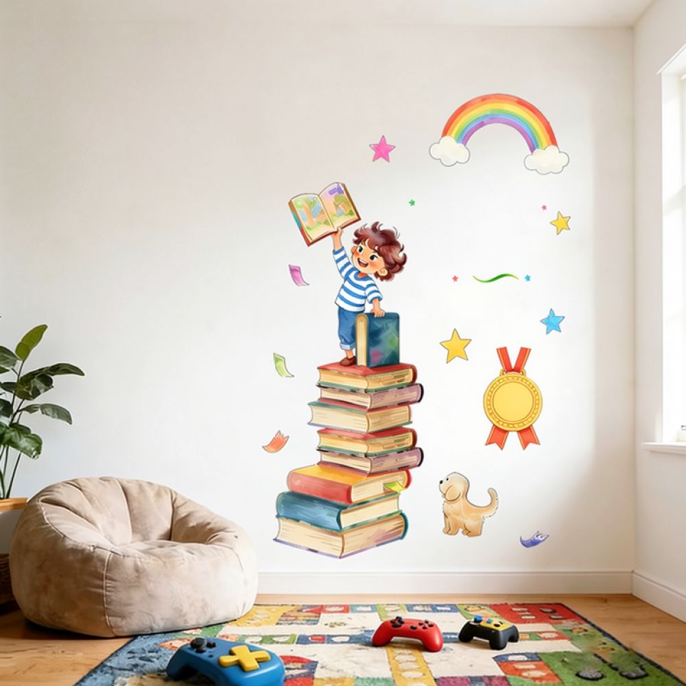 สติกเกอร์ติดผนังวลีภาษาอังกฤษส - Kids Education Motivation บทวิจารณ์และราคา